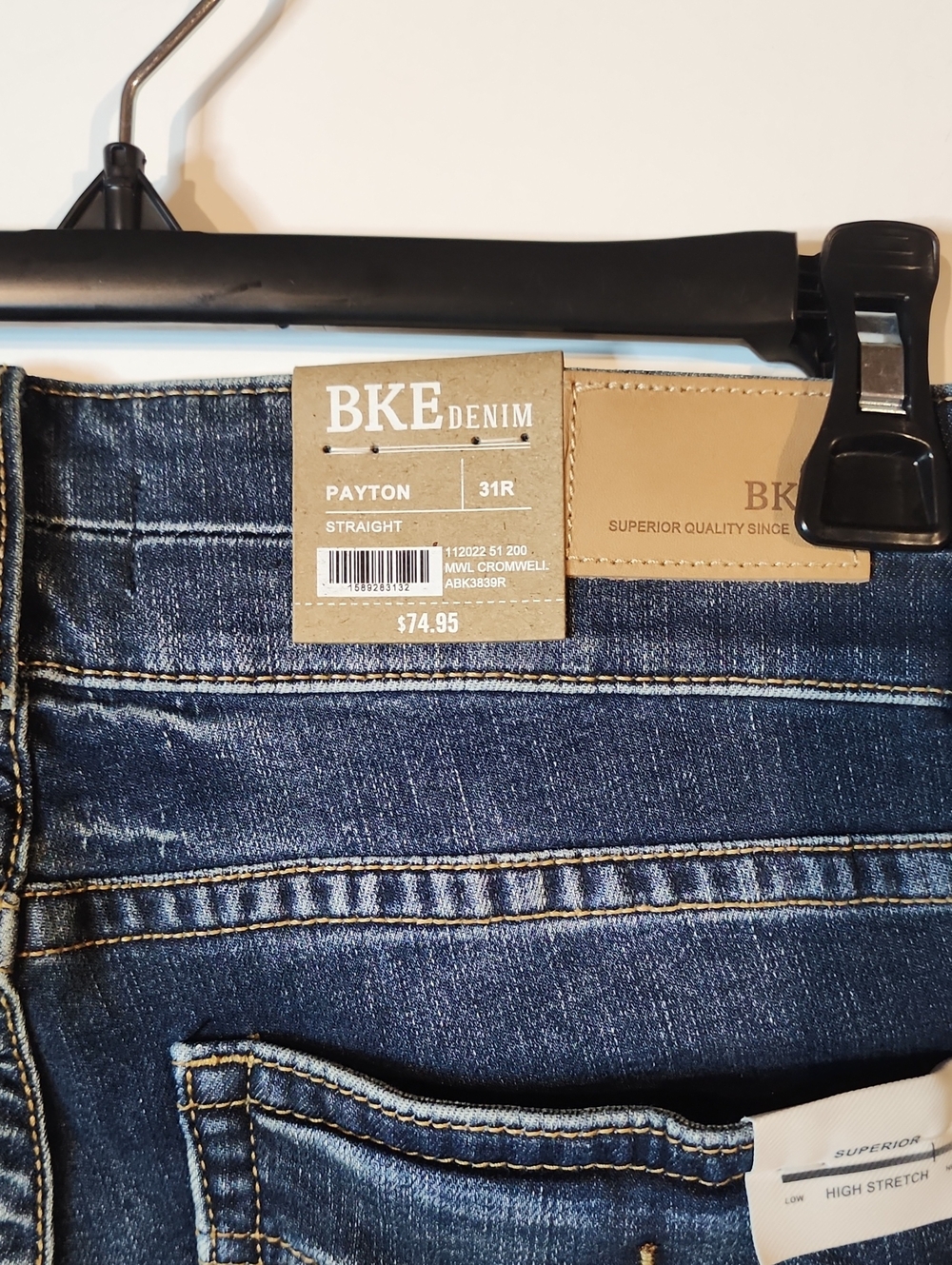 BKE Payton Universal Fit Mid Rise Straight NWT Size 31 - Picture 9 of 10